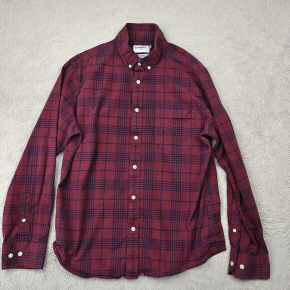 Goodfellow Shirt Bundle Men's L Red  Standard Slim Cozy Soft Outdoor Cabincore - Picture 3 of 8